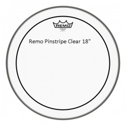 Remo 18" Pinstripe clear